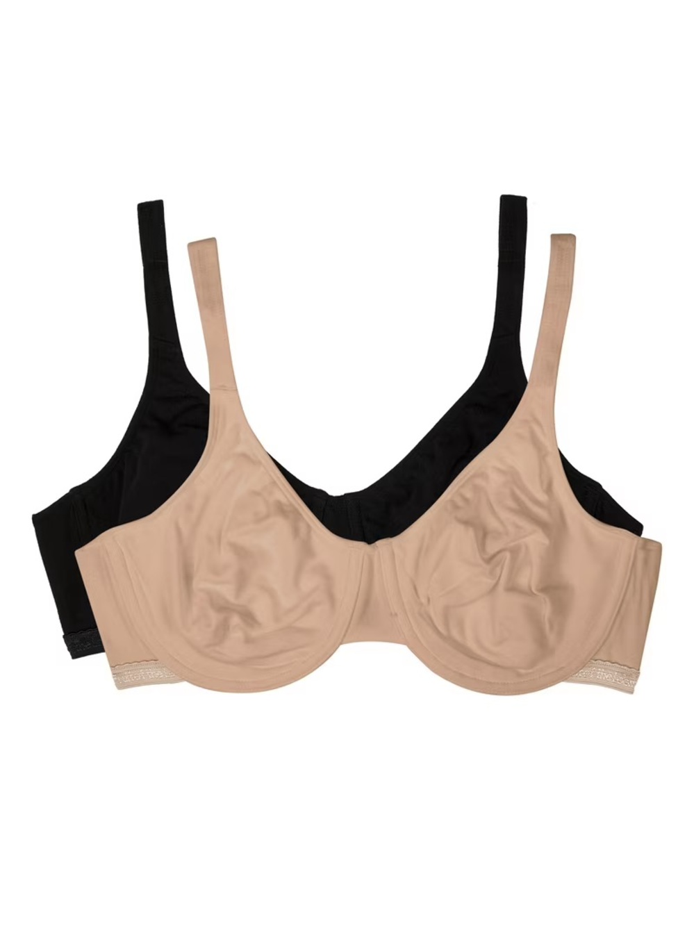 Fruit of the Loom beyondsoft smooth underwire 2-pack bras 40DDD